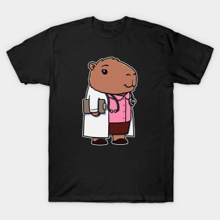 Capybara Doctor Girl T-Shirt